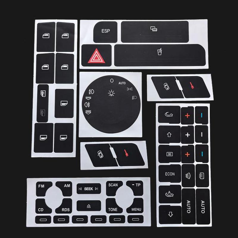 Automotive Button Crack Repair Sticker Set For Audi A4 / B6 / B7 / A6 / A2 / A3, Style: 2