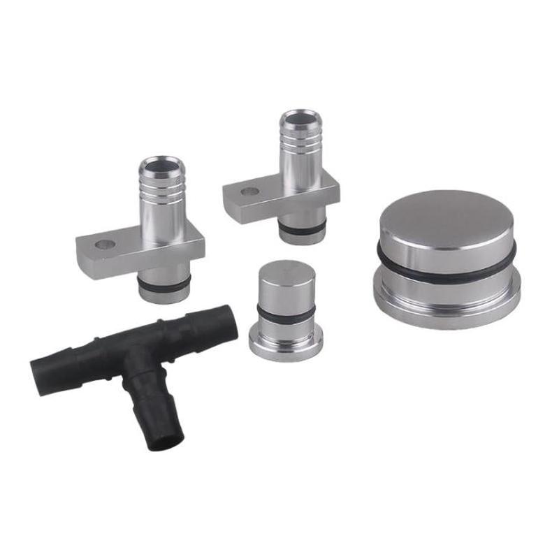 For Duramax 2004.5-10 Diesel 6.6L PCV Reroute & Resonator Kit(White)