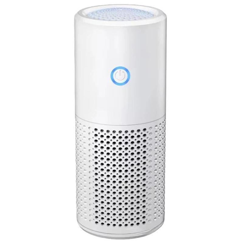 GL-608 Car Portable Rechargeable Air Purifier Negative Ion Air Cleaner For Formaldehyde Secondhand Smoke(White)