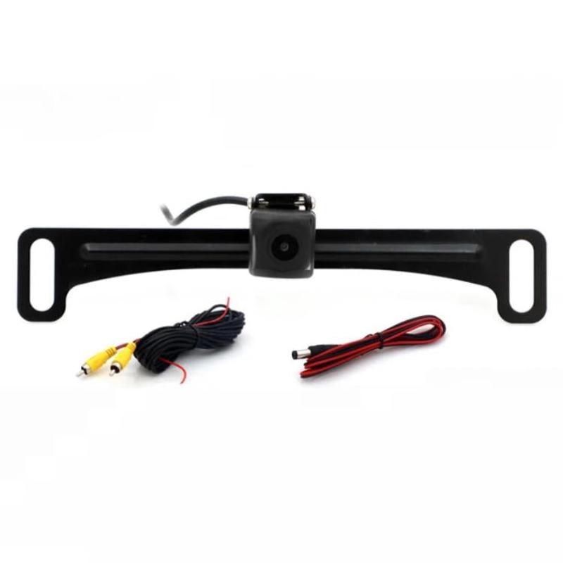US Standard Reversing Camera With License Plate Holder, Style: LP4 AHD/CVBS 720P Without Ruler LED Head