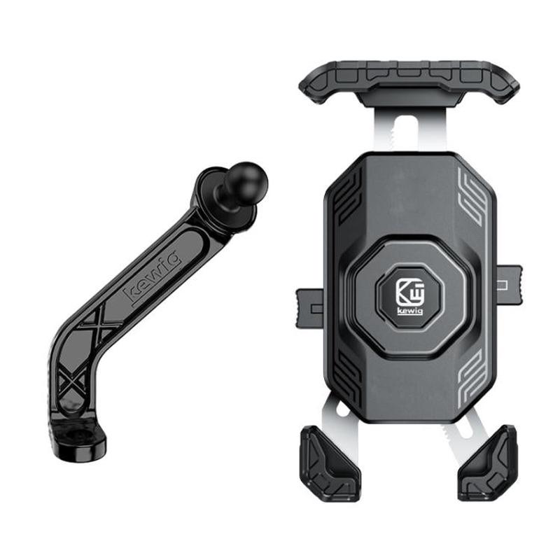 Kewig Motorcycle Riding Phone Mount Universal Quick-Release Phone Clip, Spec: Rear View Mirror