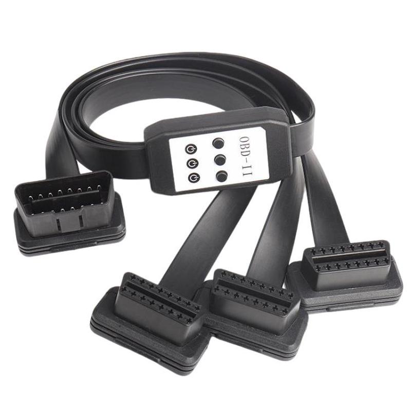 1 To 3 OBD2 Extension Cable With Switch