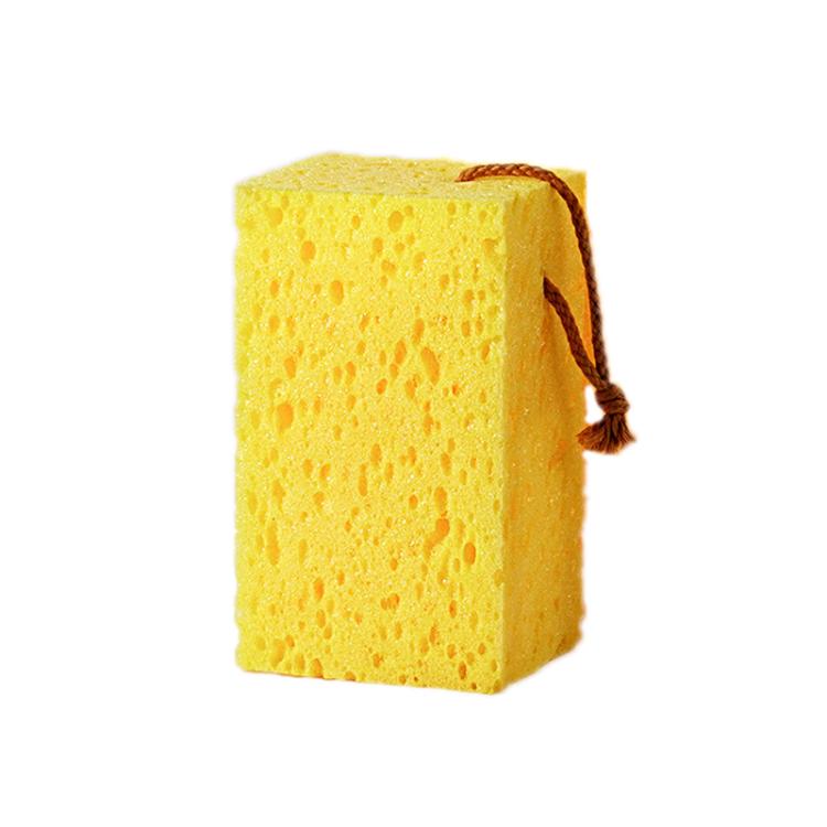 Thickened Car Wash Honeycomb Sponge Car Stain Remover Cleaner, Size: 17x10x8cm English Card(Yellow)