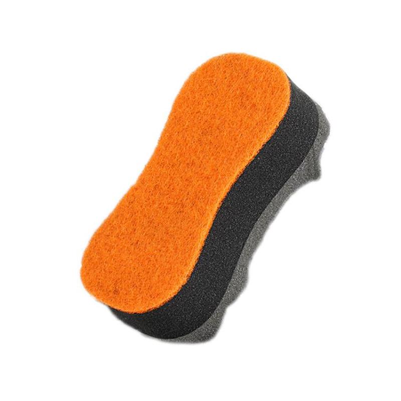 Three-layer High-density Sponge Wave Car Wash Cleaning Products, Random Color Delivery, Style: Figure-eight Shaped(Transparent Heat Shrink Film)