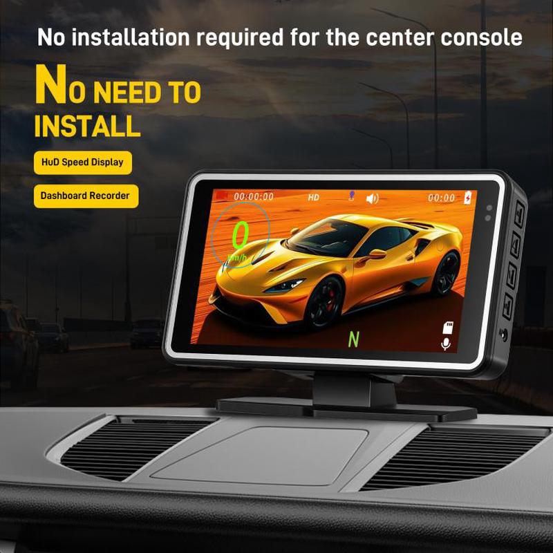 5 Inch 1080P Car Camera With WIFI HUD Display Car DVRs
