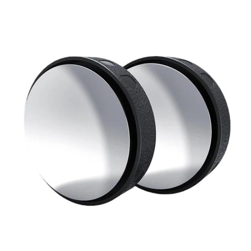 Car Suction Cup Type 360-Degree Adjustable Wide-View Reversing Mirror, Color: Black Pattern