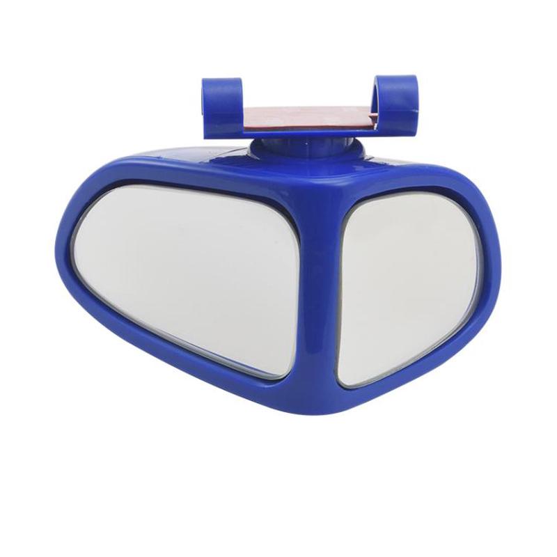 360 Degree Adjustable Wide-Angle Blind Spot Assist Mirror For Cars, Color: Blue Left
