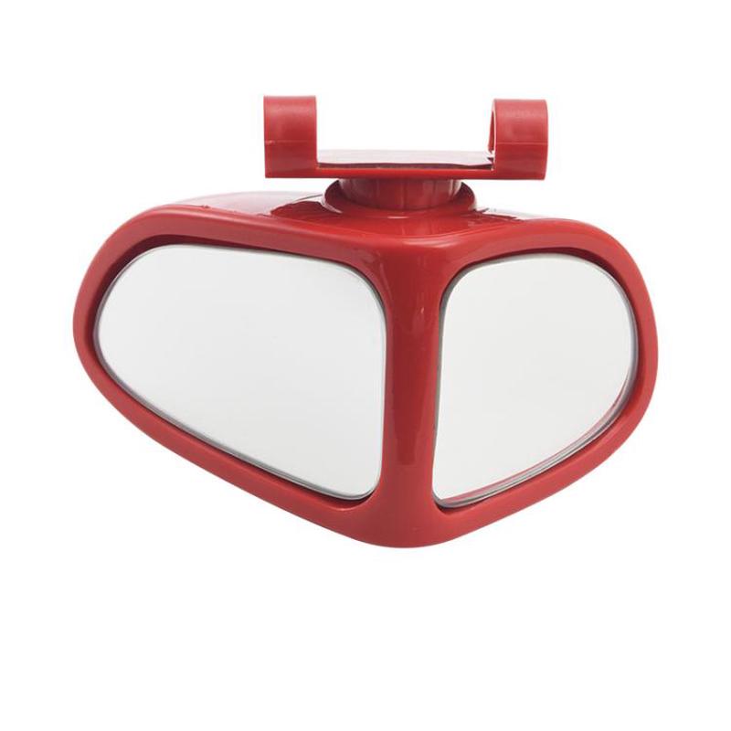 360 Degree Adjustable Wide-Angle Blind Spot Assist Mirror For Cars, Color: Red Left