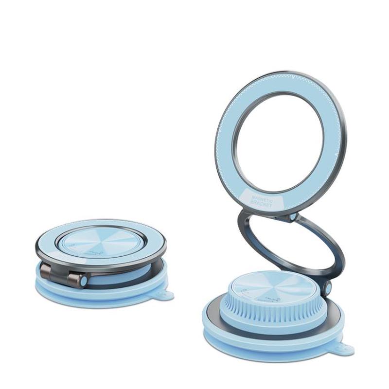 M11 Magnetic Mount Suction Cup Stand Navigation Foldable Car Dashboard Phone Holder(Sky Blue)
