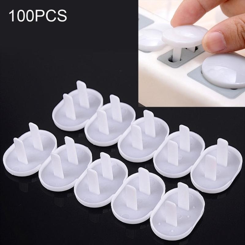 100 PCS 2 Hole Baby Electric Sockets Outlet Plug Safety Protection Cover for US Plugs