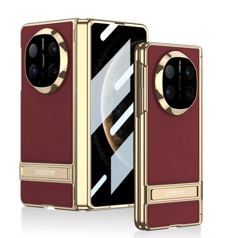 For Huawei Mate X6 GKK Integrated Triumph Phantom Magnetic Leather Phone Case with Holder(Red)