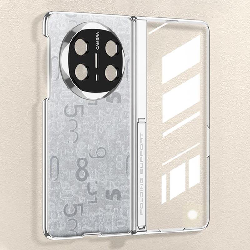 For Huawei Mate X6 GKK Magnetic Folding Hinge Phantom Leather Digital Phone Case(Grey)