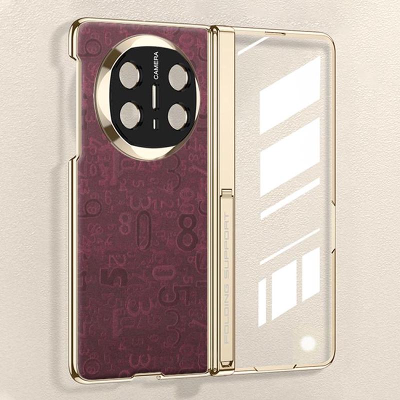 For Huawei Mate X6 GKK Magnetic Folding Hinge Phantom Leather Digital Phone Case(Red)