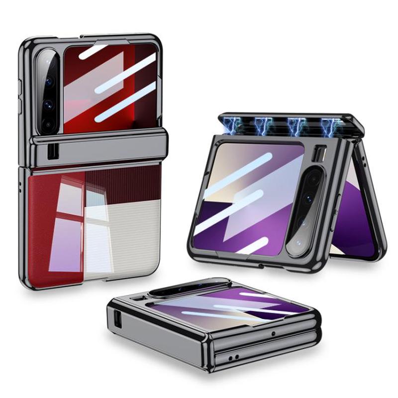 For Huawei Pura X GKK Folding Magnetic Hinge Phantom Phone Case(Black)