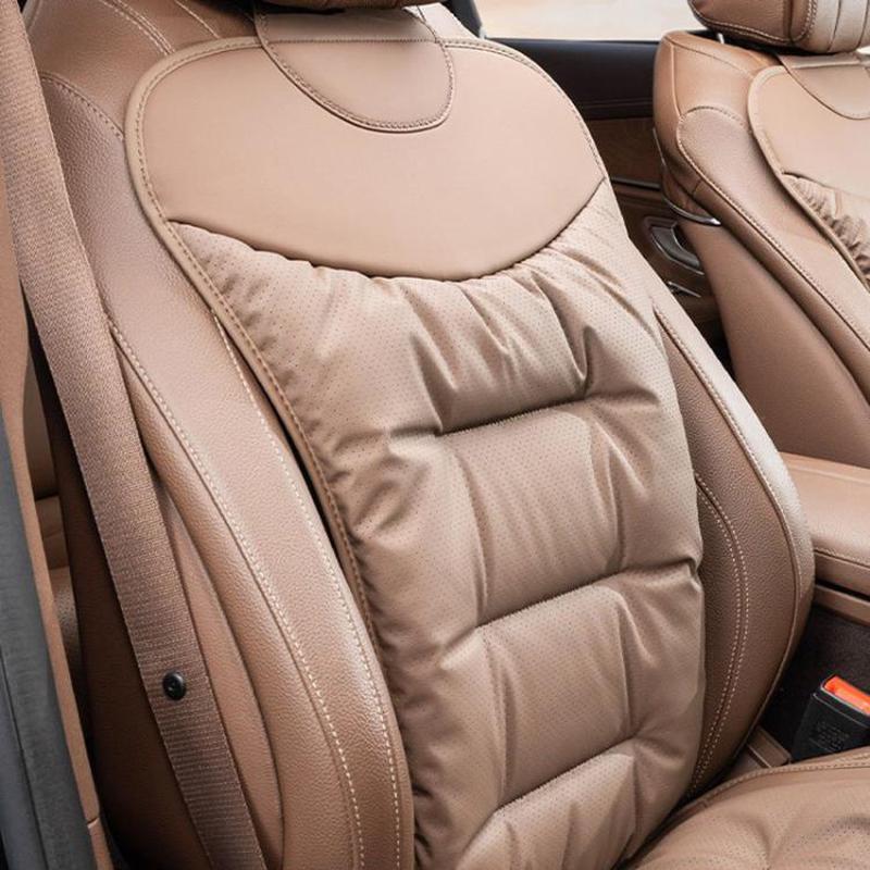 Car Seat Cushion Thickened Non-Slip Front Rear Seat Cushions, Spec: Perforated Back Cushion Brown