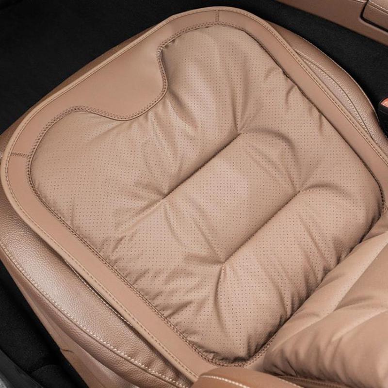 Car Seat Cushion Thickened Non-Slip Front Rear Seat Cushions, Spec: Perforated Front Seat Cushion Brown