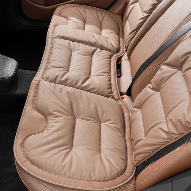 Car Seat Cushion Thickened Non-Slip Front Rear Seat Cushions, Spec: Perforated Rear Seat Cushion Brown