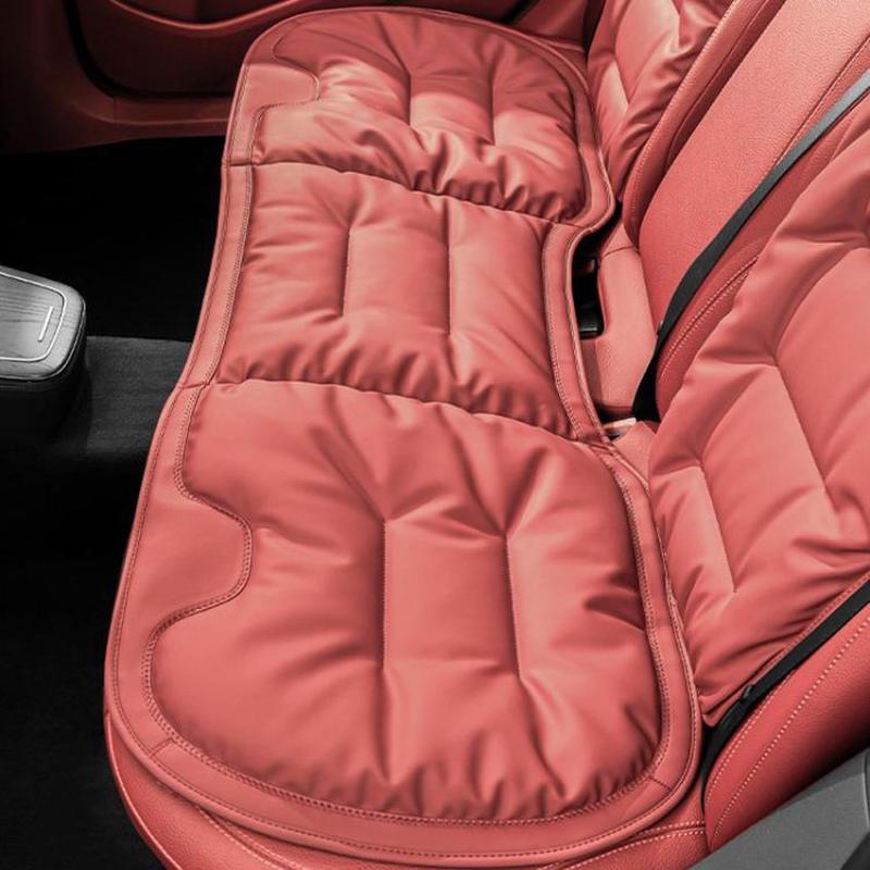 Car Seat Cushion Thickened Non-Slip Front Rear Seat Cushions, Spec: Rear Seat Cushion Red