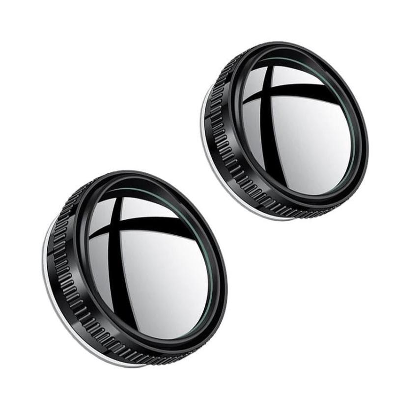 Car Suction Cup Type Wide-angle Reversing Mirror With Rain Guard, Color: Black