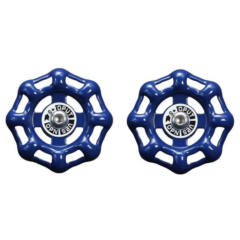 AK-52 2pcs Car Central Control Knob Sticker One-Click Start Interior Decoration Sticker(Blue)