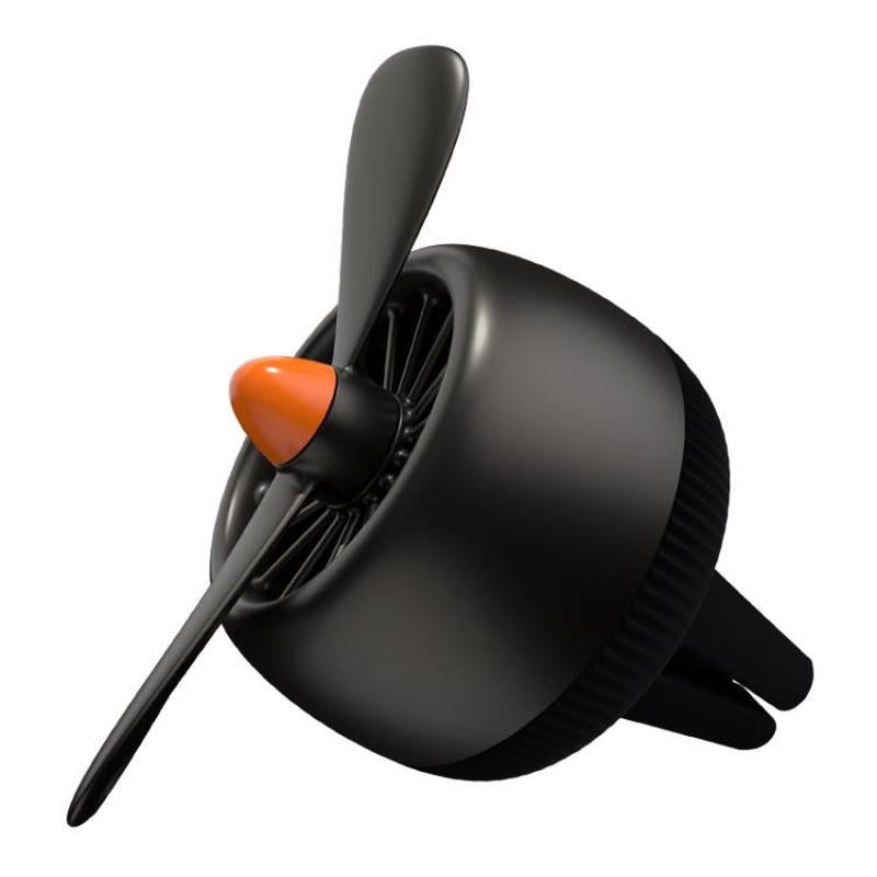 bbdd Zinc Alloy Car Air Vent Air Freshener Ornament(Titanium Gray)