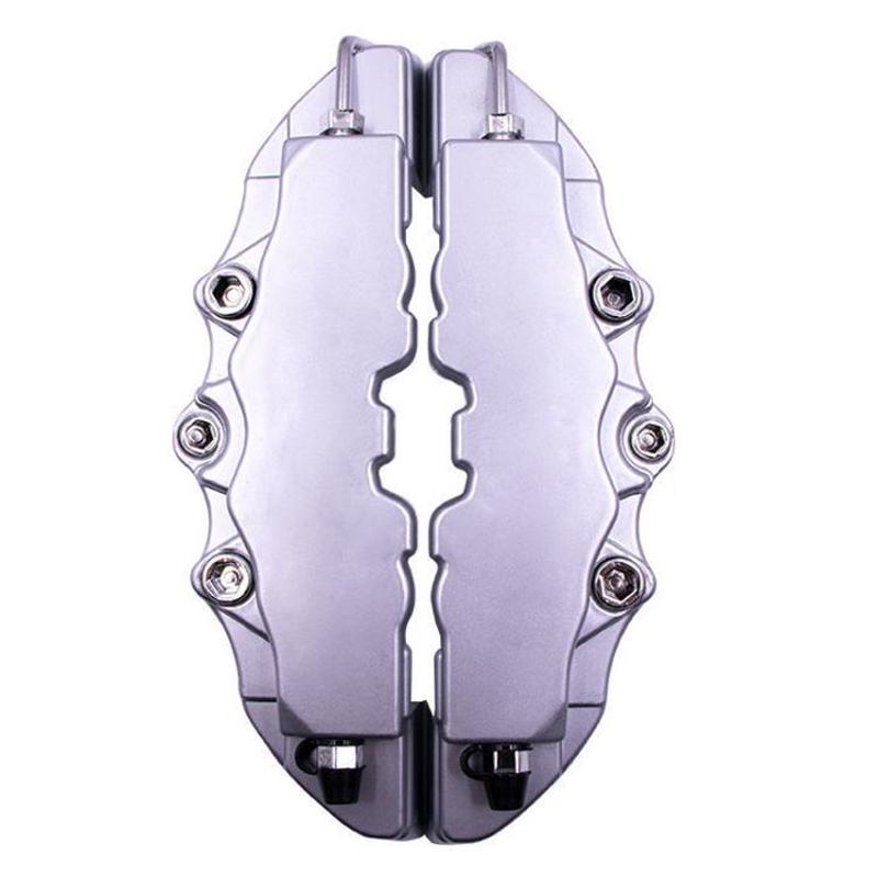 2pcs /Set Car High-Temperature Resistant Brake Caliper Cover Kit, Color: L Silver
