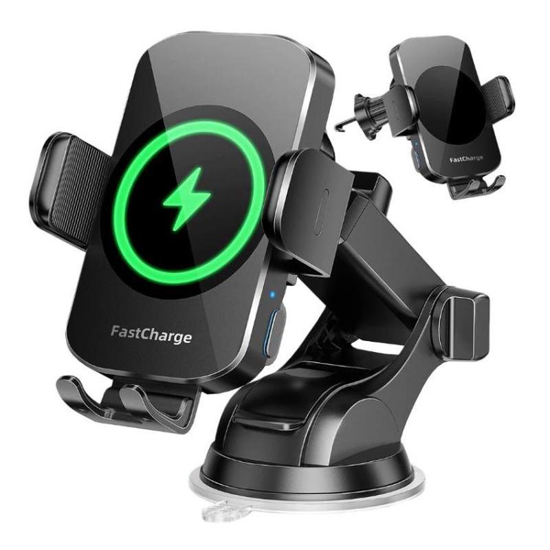 M15A 5W-15W Air Vent Car Wireless Charging Mount Smart Sensor Mount For Phone Charging