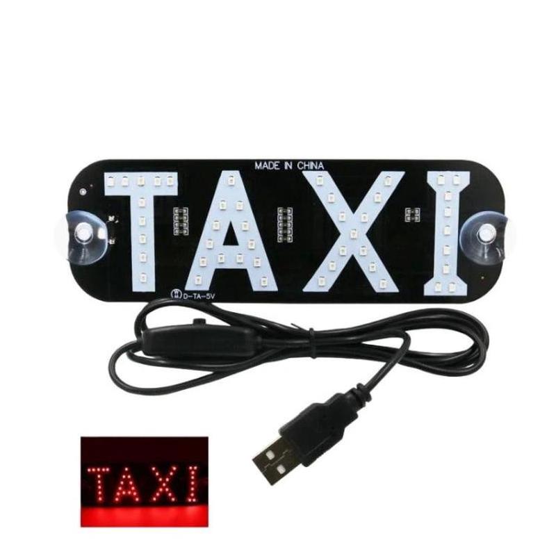 Taxi Indicator Light For Vehicles Roof Lamp With Switch, Spec: USB Port(Red)