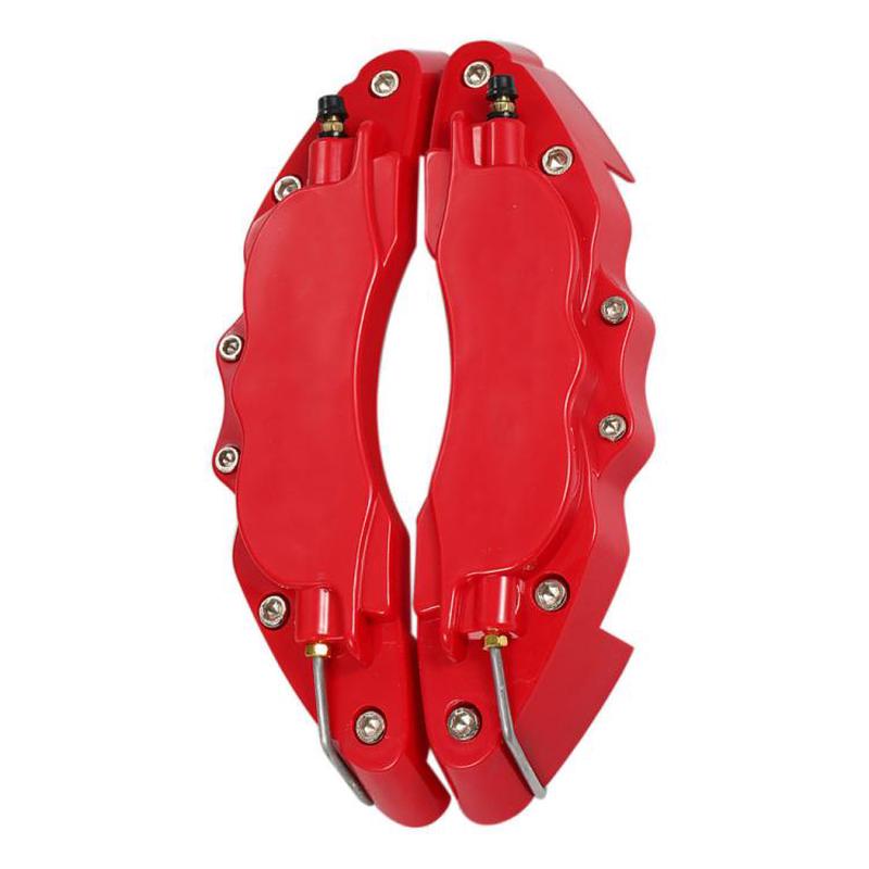 2pcs /Set Car High-Temperature Resistant Brake Caliper Cover Kit, Color: L Red