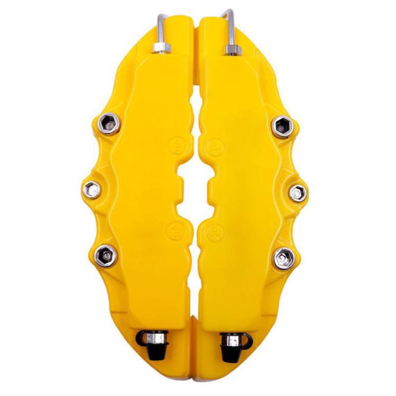 2pcs /Set Car High-Temperature Resistant Brake Caliper Cover Kit, Color: L Yellow