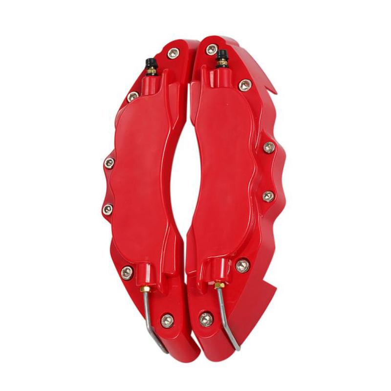 2pcs /Set Car High-Temperature Resistant Brake Caliper Cover Kit, Color: M Red