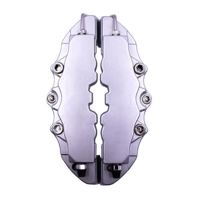2pcs /Set Car High-Temperature Resistant Brake Caliper Cover Kit, Color: M Silver