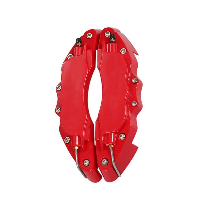 2pcs /Set Car High-Temperature Resistant Brake Caliper Cover Kit, Color: S Red