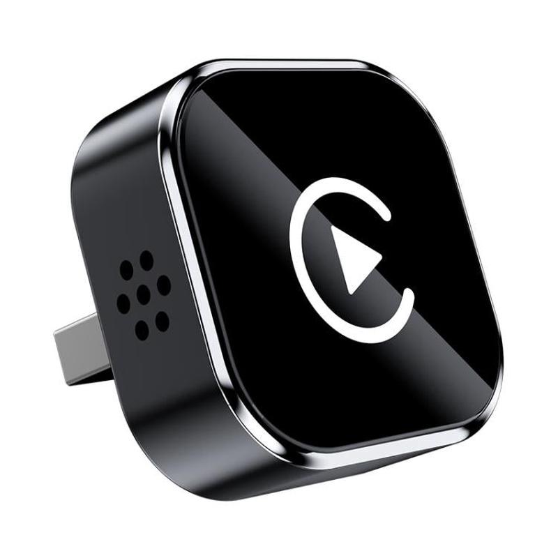 Q1A 2 In 1 Wireless Carplay/AndroidAuto Box Smart Portable In-Car Connectivity Box, Spec: Black White Lable