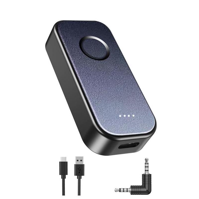 5.4 Bluetooth Receiver / Transmitter 2 In 1 AUX Car Bluetooth With Battery Level Display, Style: Elbow