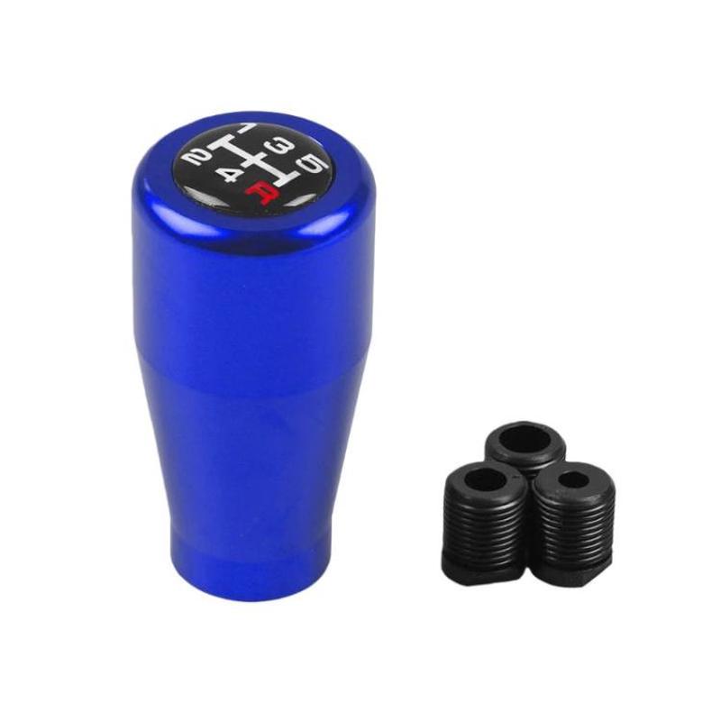 BX102353 Car Modification Aluminum Alloy Gear Knob 5-Speed Manual Universal Gear Shift Lever(Blue)
