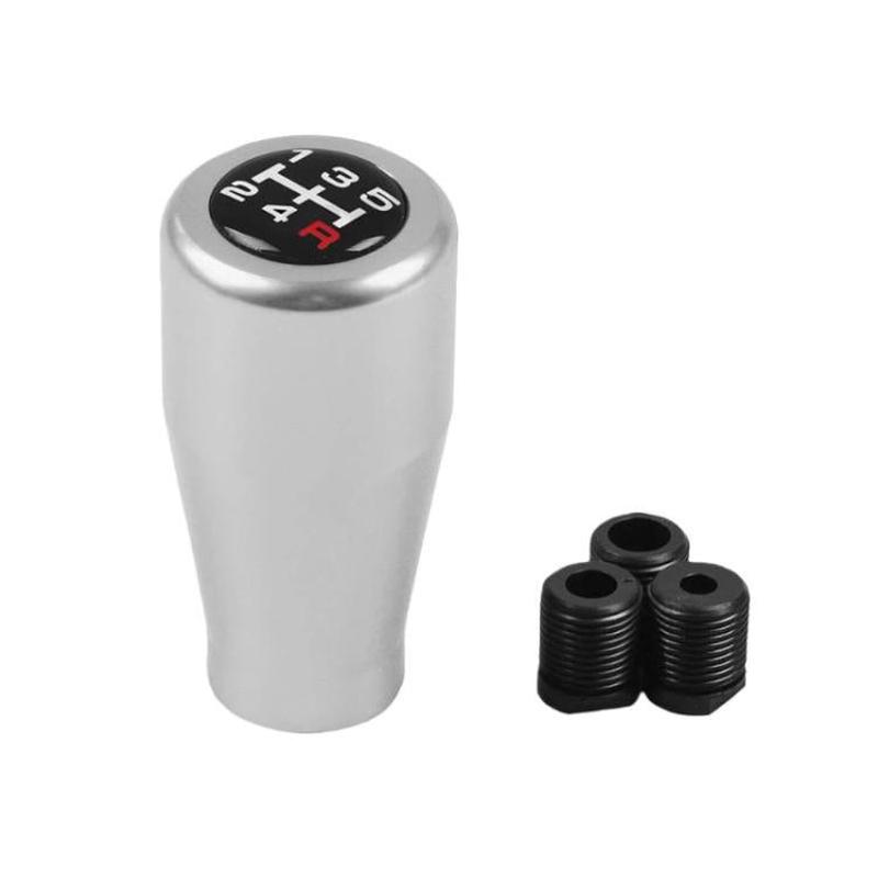 BX102353 Car Modification Aluminum Alloy Gear Knob 5-Speed Manual Universal Gear Shift Lever(Silver)