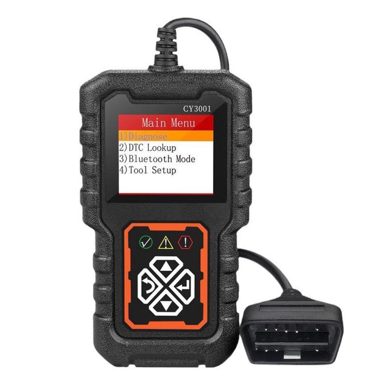 CY3001 OBD 2 Car Fault Detection Diagnostic Scanner With Color Screen Display