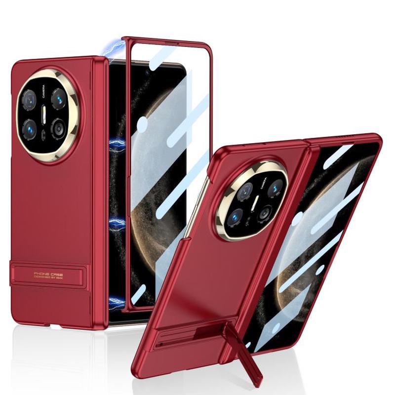 For Huawei Mate X6 GKK Integrated Magnetic Triumph Ultra-thin Phone Case with Holder(Red)