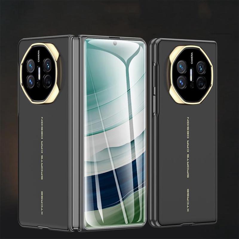 For Huawei Mate X3 / X5 GKK Integrated Silky Ultra-thin Curved Folding Phone Case(Black Gold)