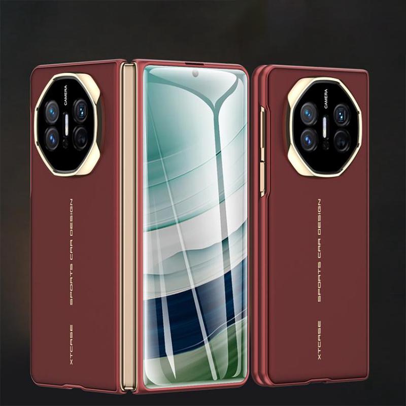 For Huawei Mate X3 / X5 GKK Integrated Silky Ultra-thin Curved Folding Phone Case(Red Gold)