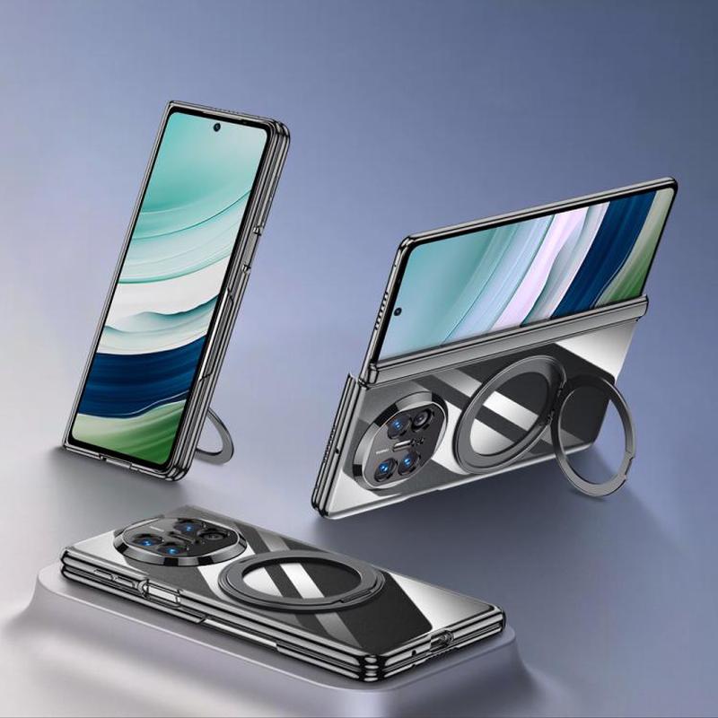 For Huawei Mate X3 / X5 GKK Phantom Magnetic Full Coverage TPU Phone Case with Rotating Stand(Black)