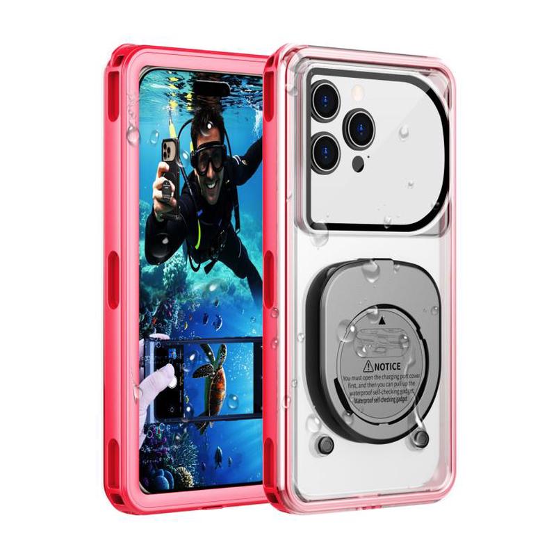 RedPepper IN70 Pro Diving Protective Cover, Waterproof Depth: 15m(Rose Red)