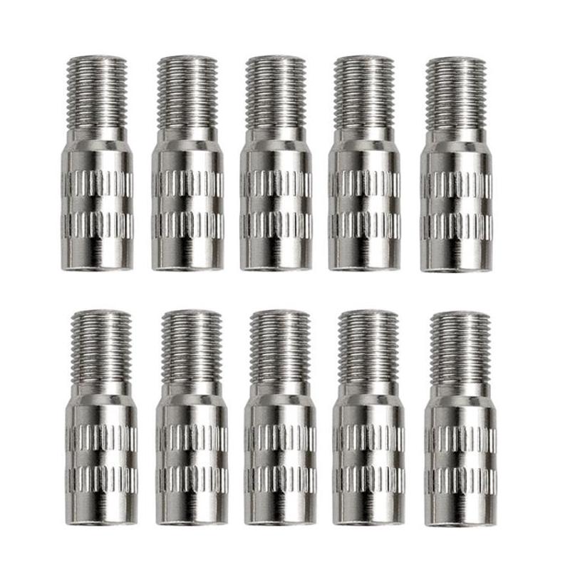 10pcs Automobile America Valve Core Inflation Extension Cap, Length: 27mm