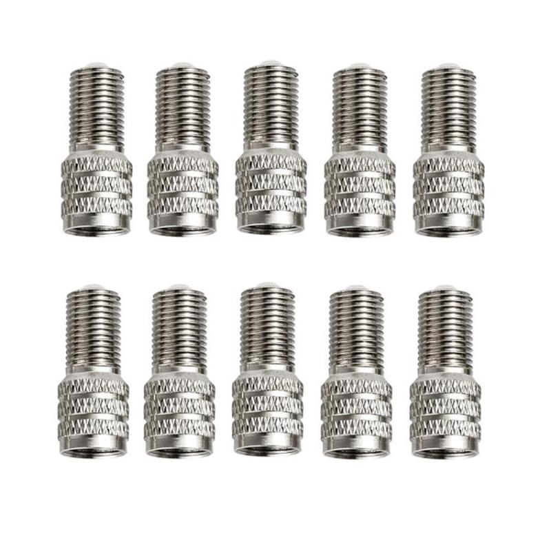 10pcs Automobile America Valve Core Inflation Extension Cap, Length: Double Safety 24mm
