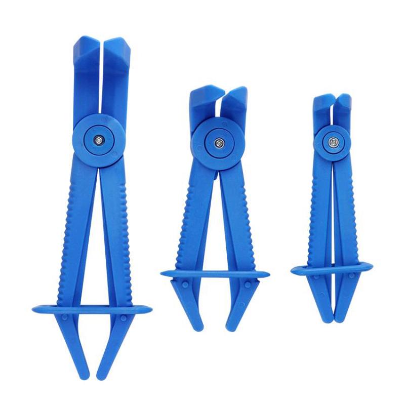 3pcs /Set Auto Repair Plastic Fuel Pipe Cutoff Pliers, Color: Blue Elbow