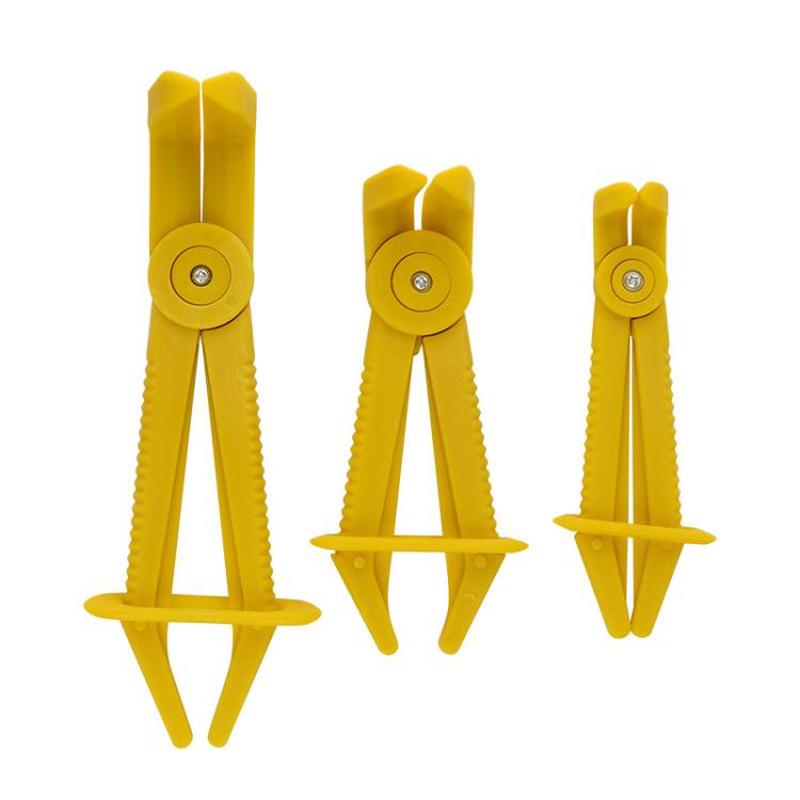 3pcs /Set Auto Repair Plastic Fuel Pipe Cutoff Pliers, Color: Yellow Elbow