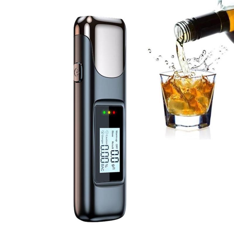 High-Precision Alcohol Tester Breathalyzer For Drunk Driving Detection(Black)