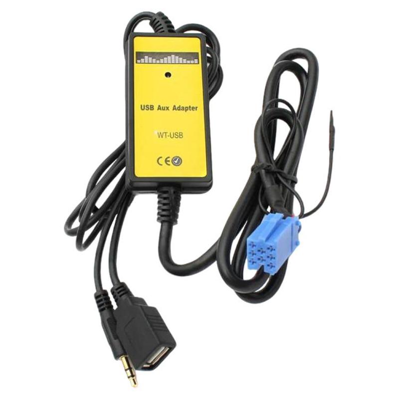 Car Audio 8Pin USB AUX Digital Input Adapter CD Changer for Volkswagen