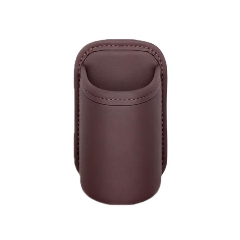 Car Cup Holder Seat Back Interior Storage Bag(Brown)